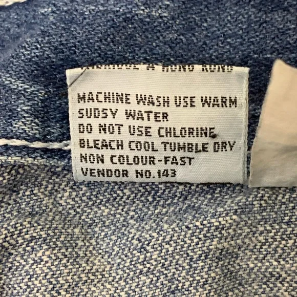 Brittania | Vintage High waisted wide leg jeans no front pockets size 25… - Picture 10 of 10